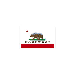 Homewood CA Flag sticker