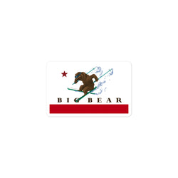 Big Bear CA Flag Ski Sticker