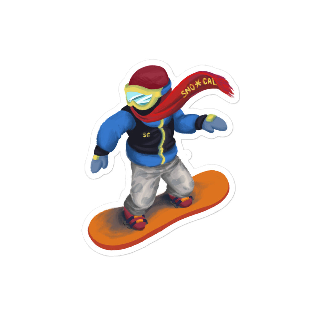 snowboarding emoji sticker