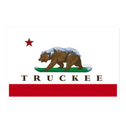 CA Flag Truckee sticker