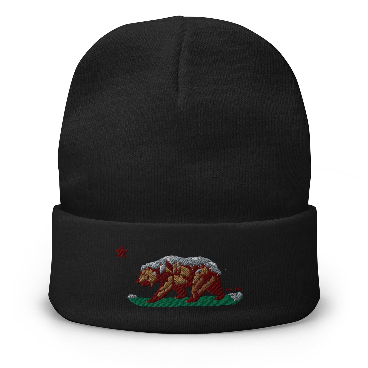 Goldie the Grizzly Embroidered Beanie