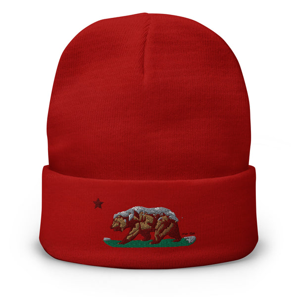 Goldie the Grizzly Embroidered Beanie