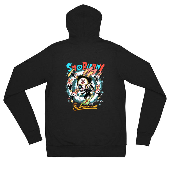 SnoBunny & SnoBunnies lightweight zip hoodie - Sno Cal
