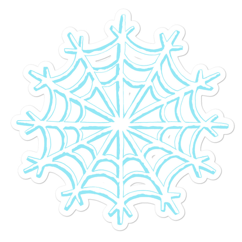 Web style snowflake sticker - Sno Cal