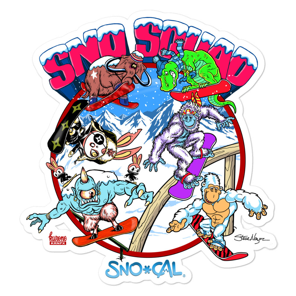 SnoSquad sticker - Sno Cal