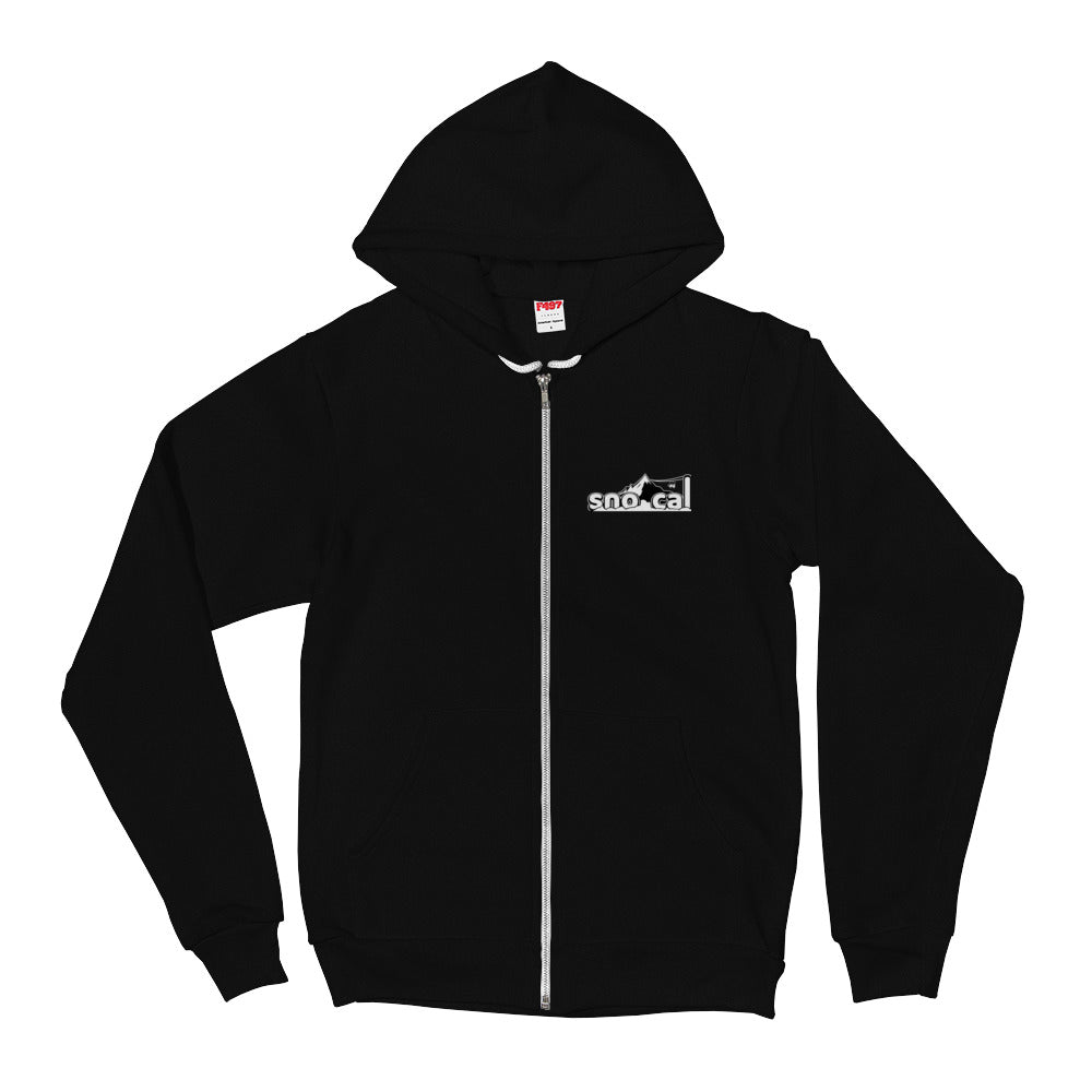 Sno Cal™  thick snow hoodie with white logo lettering - Sno Cal