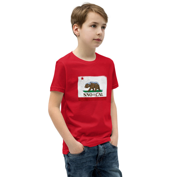 Sno*Cal CA Bear Flag Youth Shirt - Sno Cal