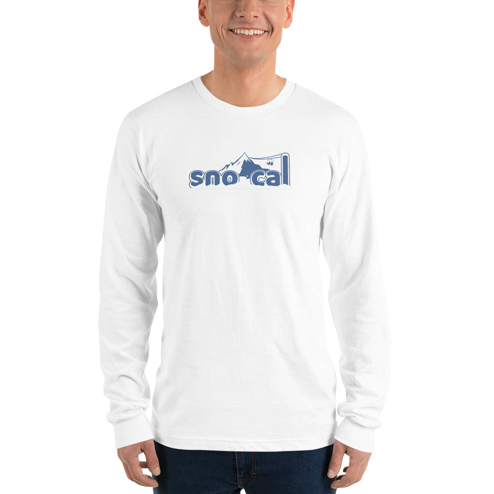 Sno Cal™ Mountain White Long sleeve t-shirt - Sno Cal