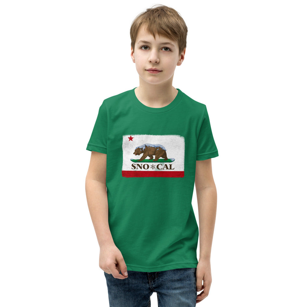Sno*Cal CA Bear Flag Youth Shirt - Sno Cal