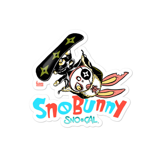 SnoBunny aerial flip sticker - Sno Cal