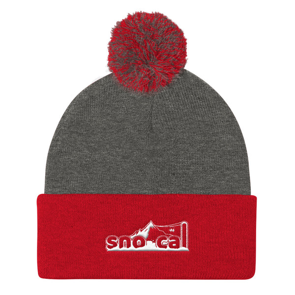 Sno Cal™ Pom Pom knit snow beanie - Sno Cal