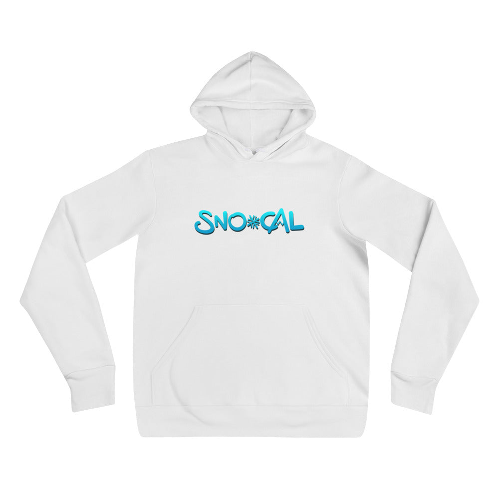 Sno Cal™ white snowboard hoodie - Sno Cal