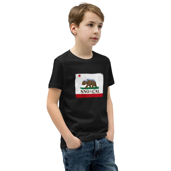 Sno*Cal CA Bear Flag Youth Shirt - Sno Cal