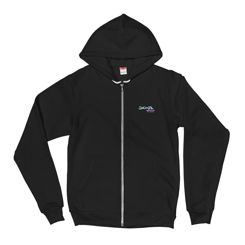 Wally front zipper snowboard hoodie - Sno Cal