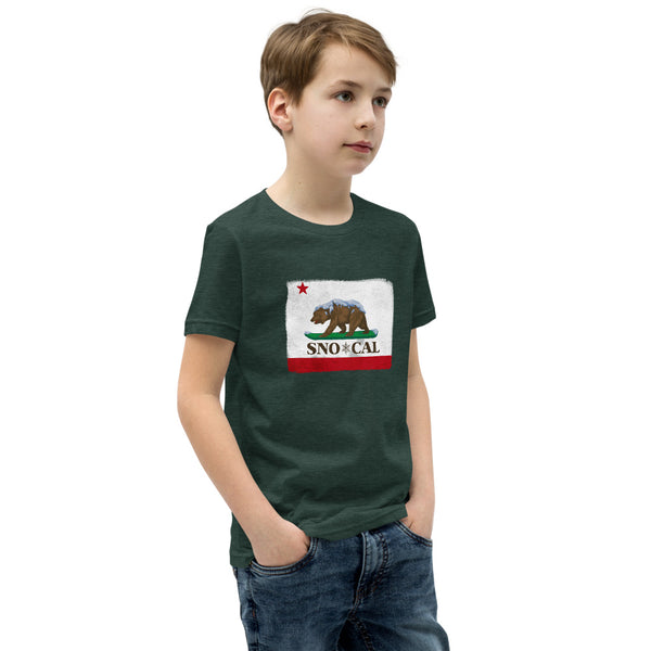 Sno*Cal CA Bear Flag Youth Shirt - Sno Cal
