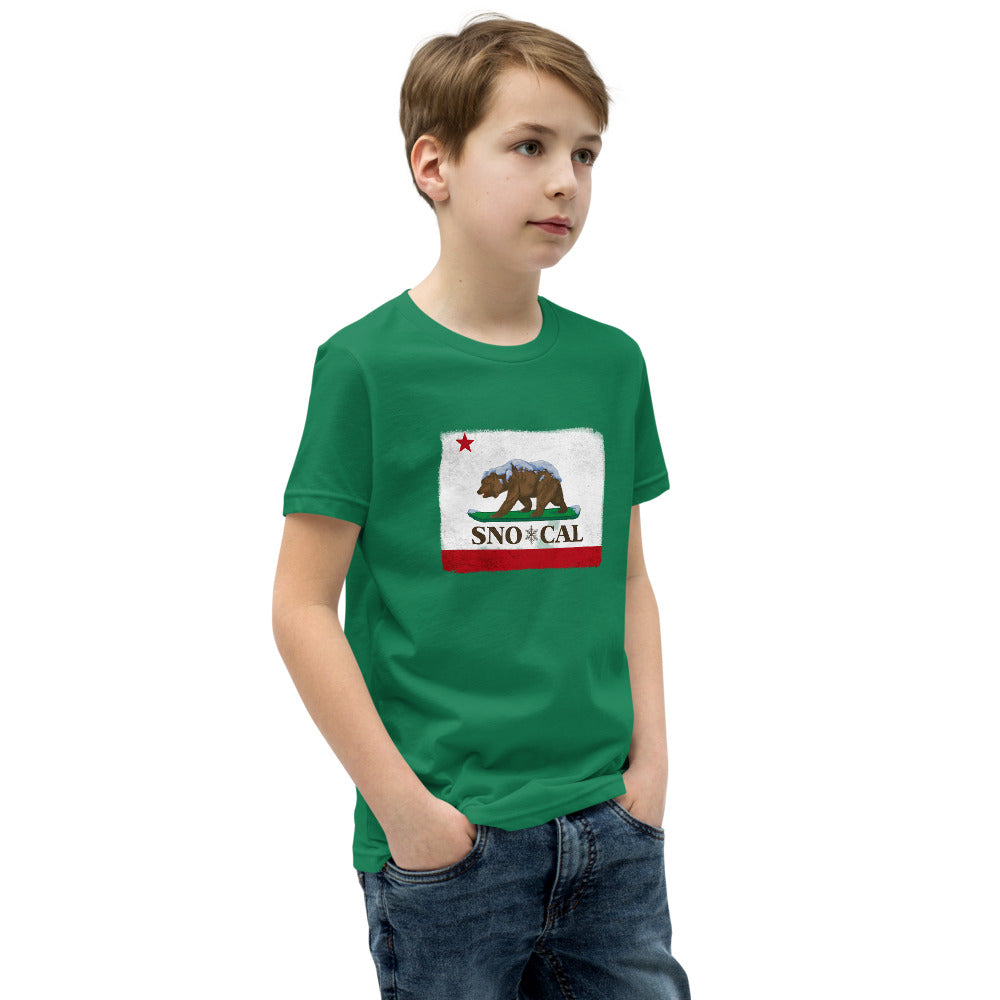 Sno*Cal CA Bear Flag Youth Shirt - Sno Cal