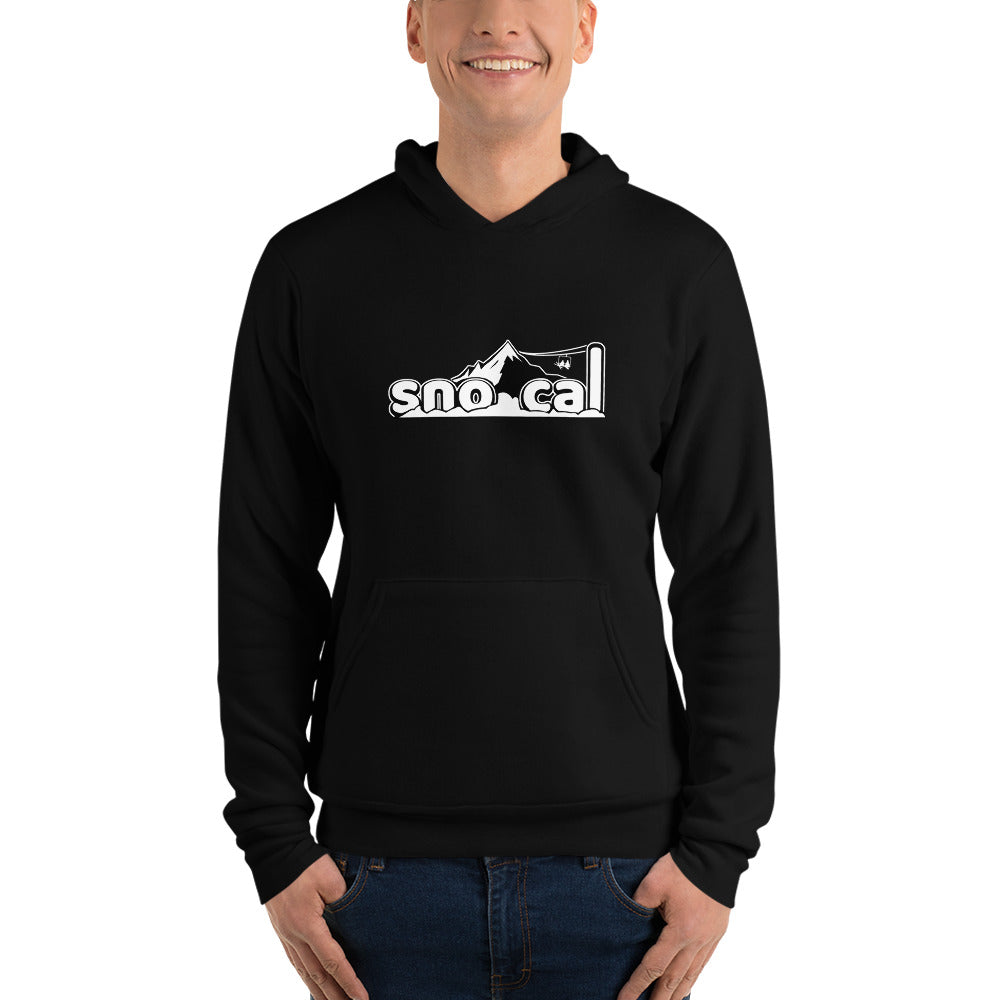 Sno Cal™ Unisex hoodie with front white lettering logo - Sno Cal