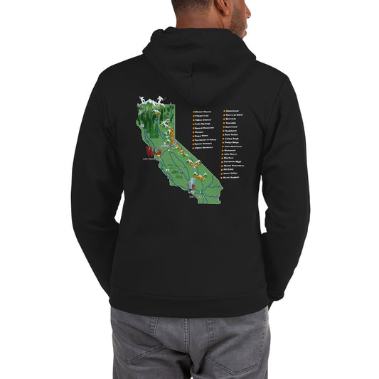 Sno Cal® Mountain Map Zip Hoodie - Sno Cal