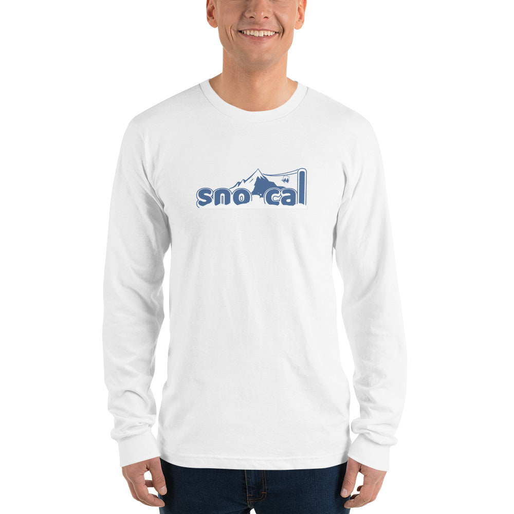 Sno Cal™ Mountain White Long sleeve t-shirt - Sno Cal