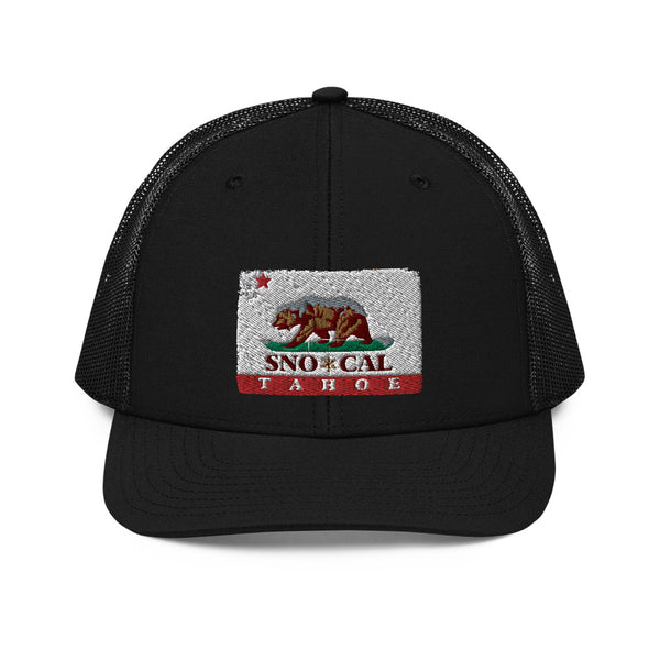 California Flag Lake Tahoe Trucker Cap - Sno Cal