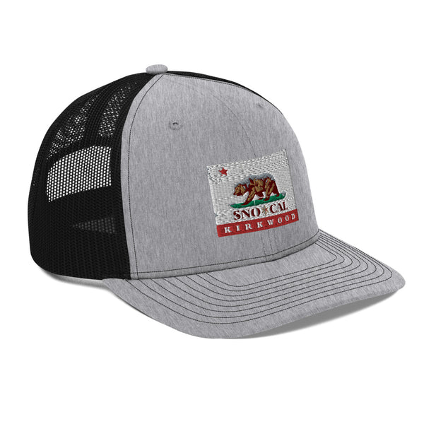 Kirkwood CA Flag Trucker Cap - Sno Cal