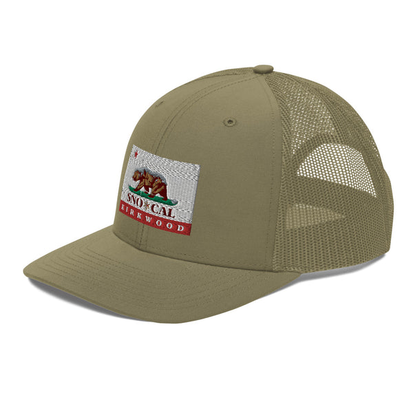 Kirkwood CA Flag Trucker Cap - Sno Cal