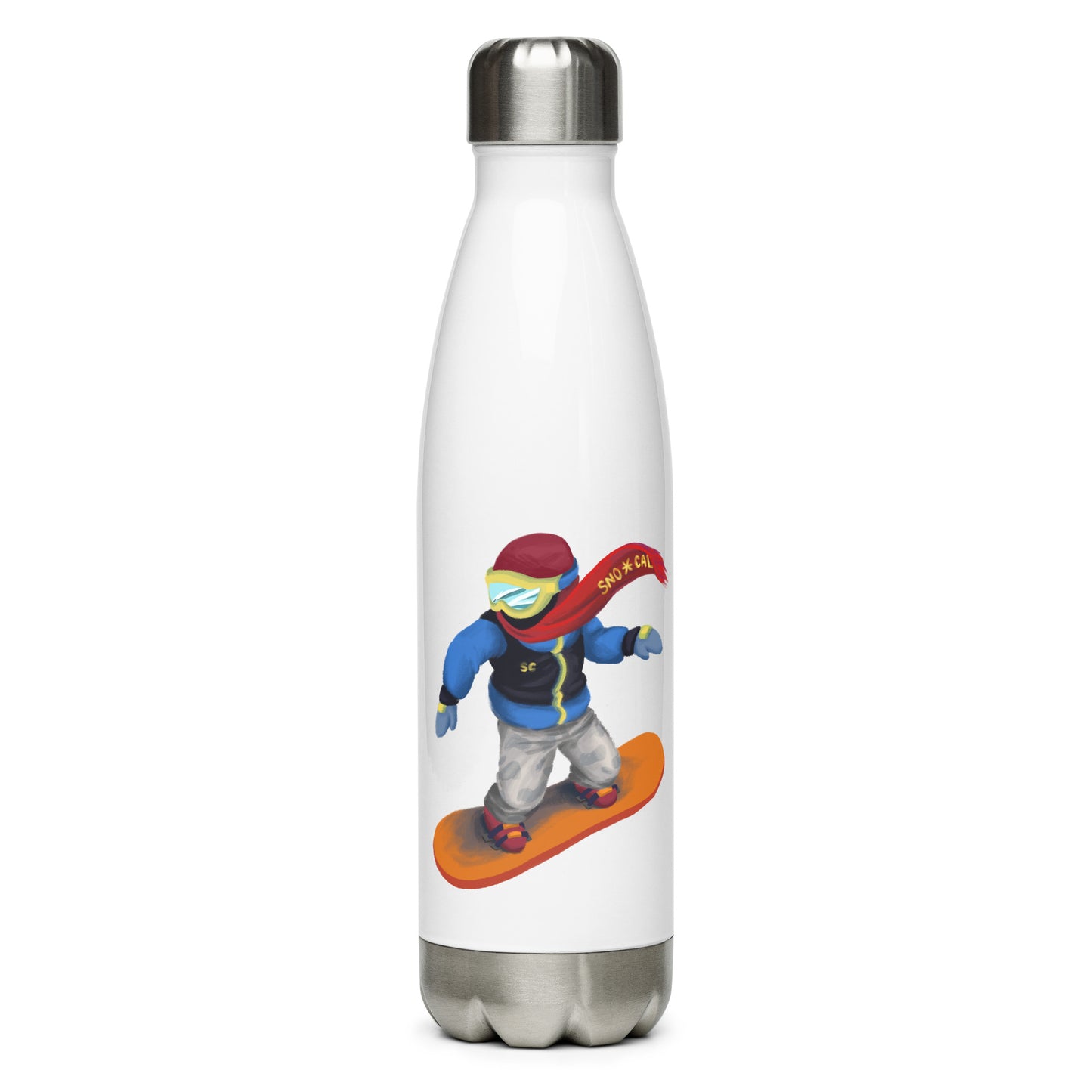 Snowboard emoji Stainless Steel Water Bottle
