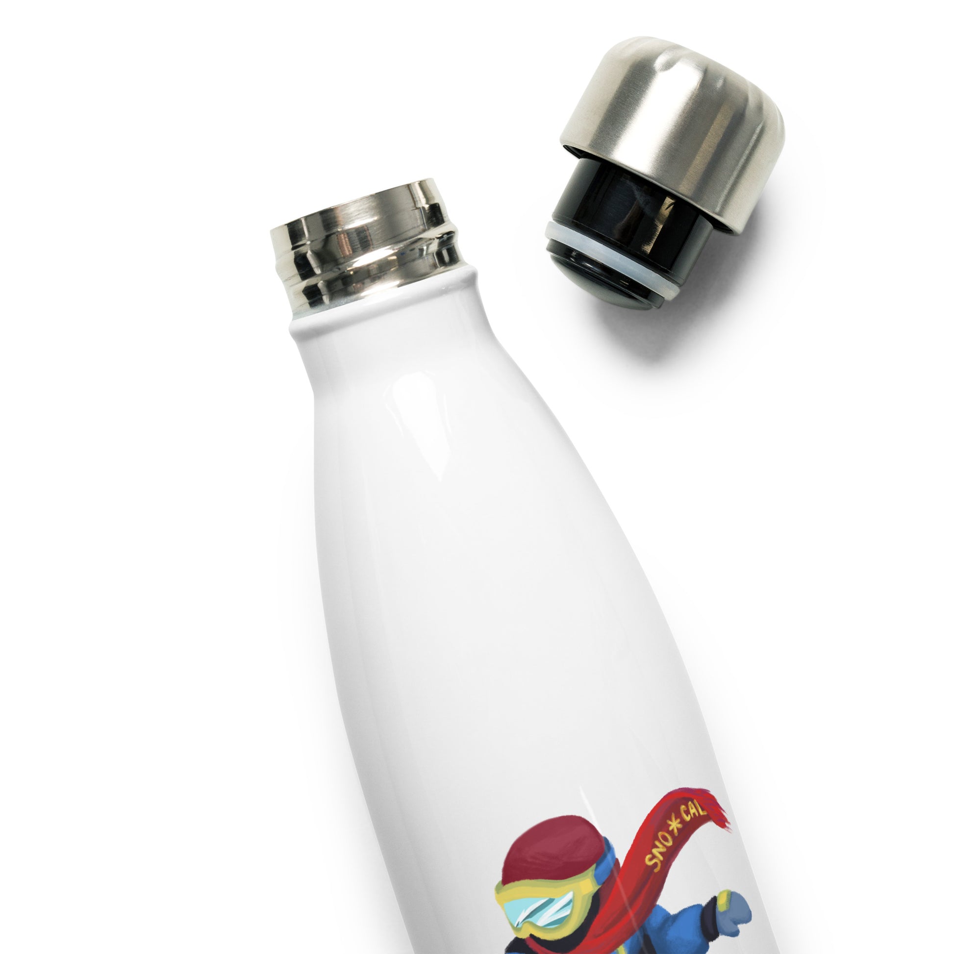 snowboard emoji water bottle
