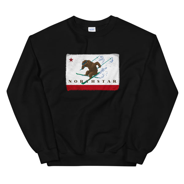 CA Grizzly Bear Skiing Sweatshirt - Sno Cal
