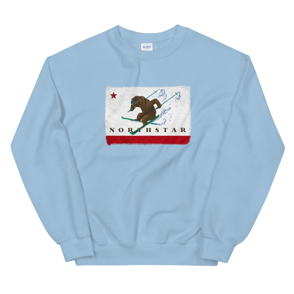 CA Grizzly Bear Skiing Sweatshirt - Sno Cal