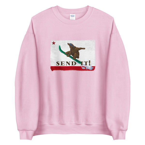 Send It CA Flag Sweatshirt - Sno Cal