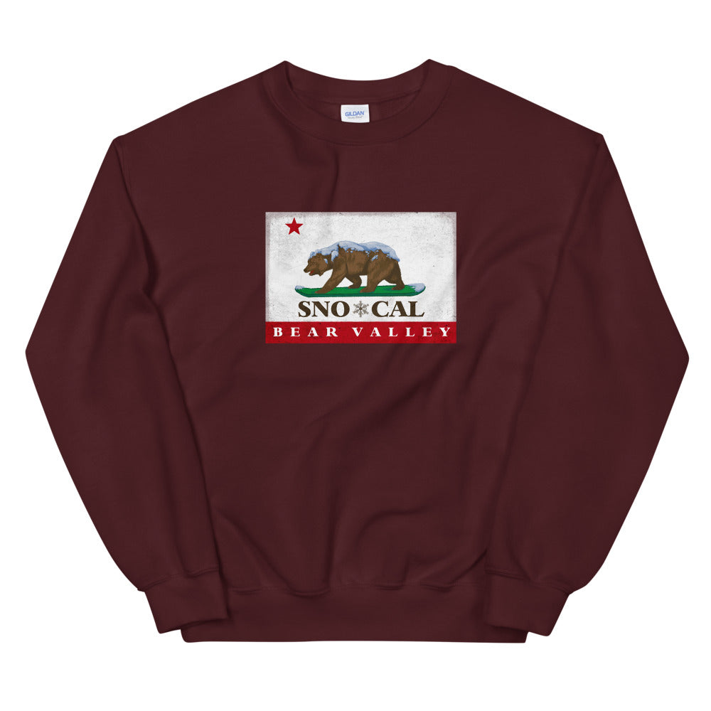 maroon Bear Valley Sweatshirt