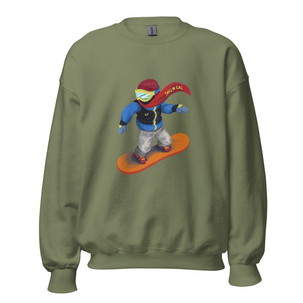 Snowboard Emoji Crewneck Sweatshirt