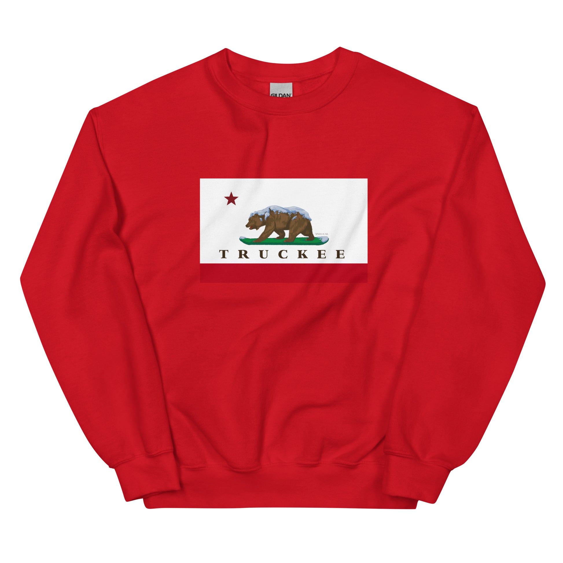 red truckee sweater