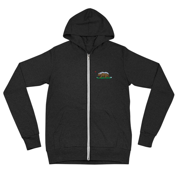 Lightweight Send It CA Grizzly Zip hoodie - Sno Cal