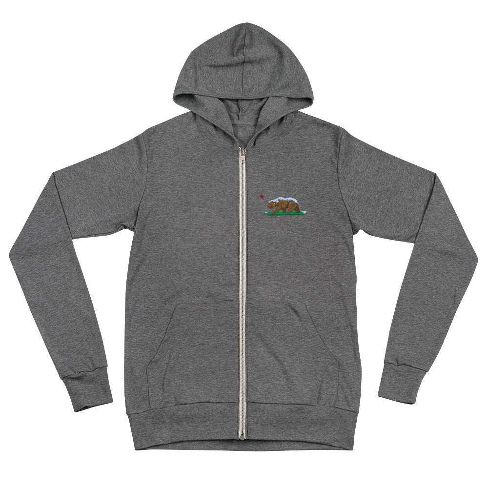 Lightweight Send It CA Grizzly Zip hoodie - Sno Cal