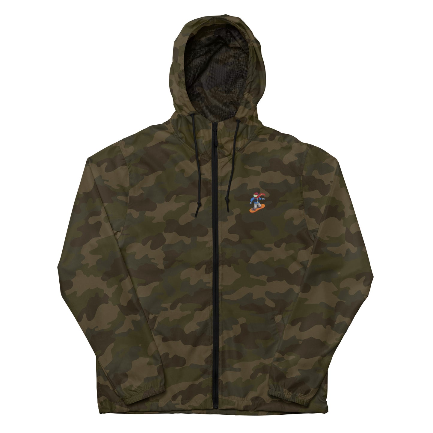 camouflage snowboard emoji hoodie