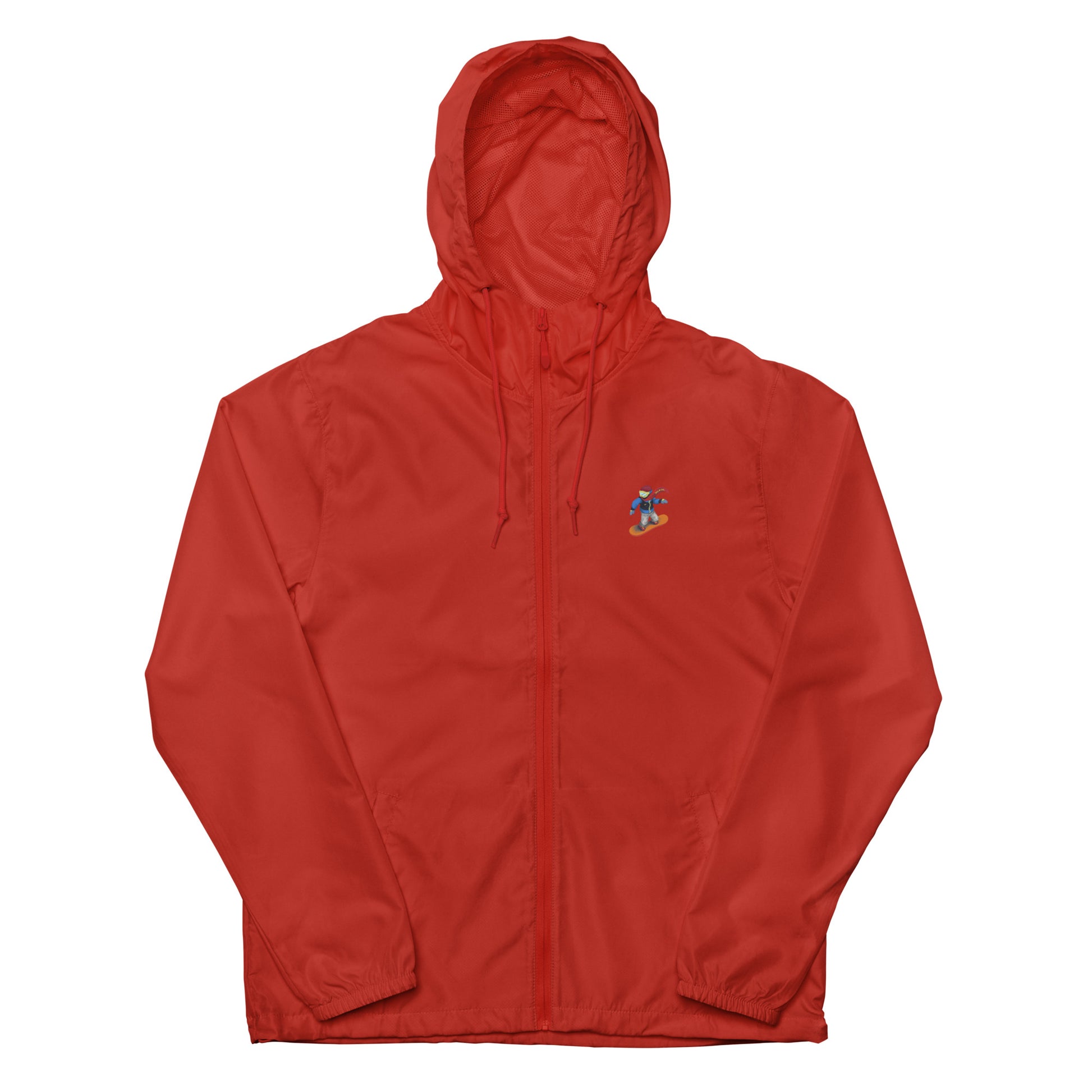 red snowboard emoji hoodie