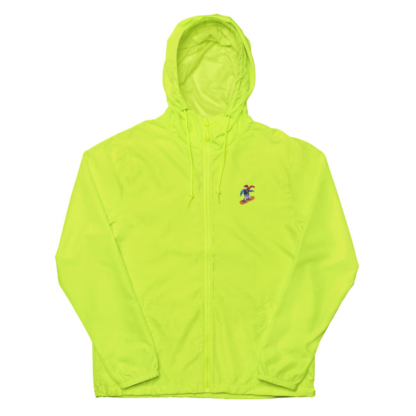 Snowboard emoji lightweight zip up windbreaker