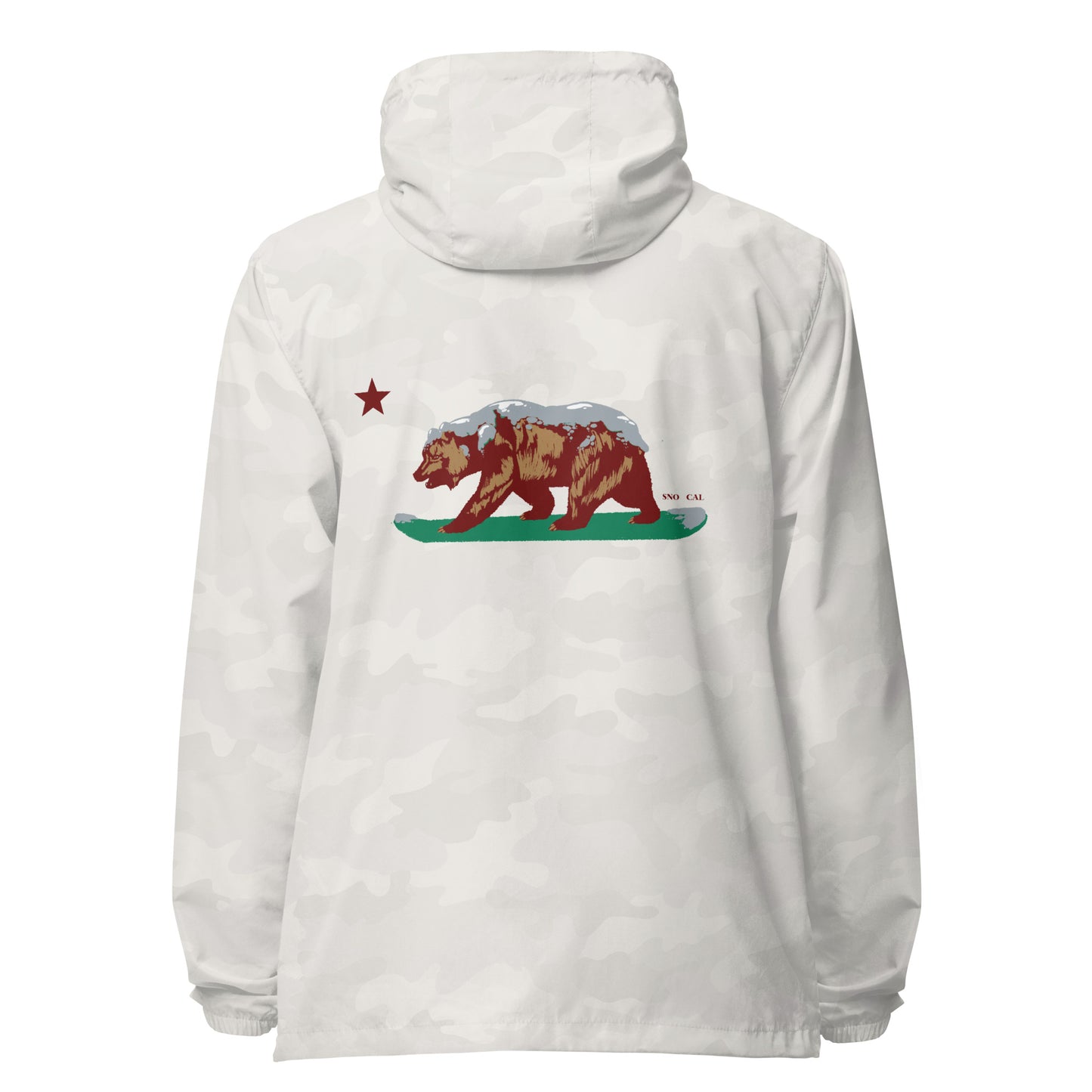 Camouflage California grizzly windbreaker hoodie