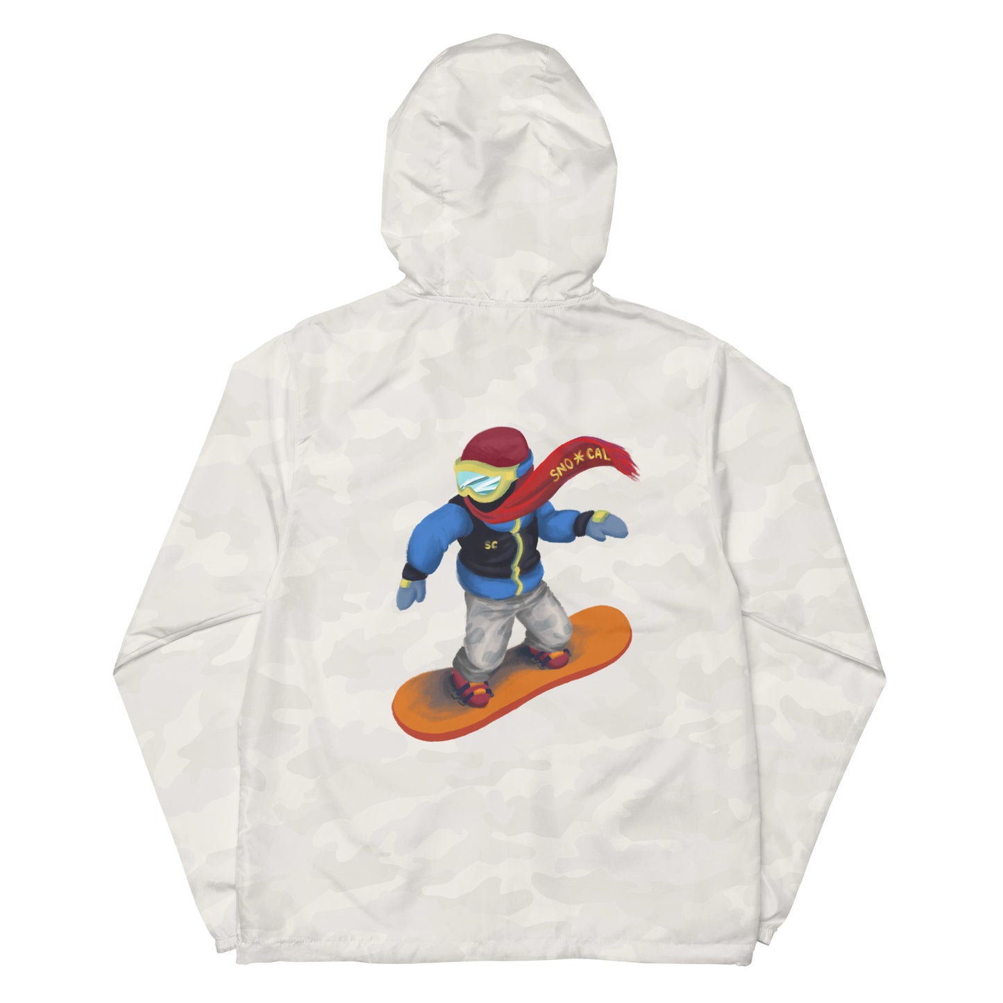 snowboard emoji hoodie windbreaker