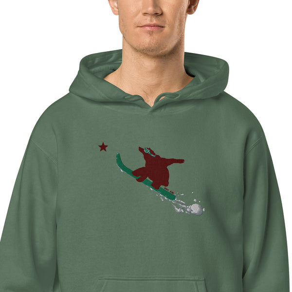 Goldy the Grizzly Send It pigment-dyed hoodie