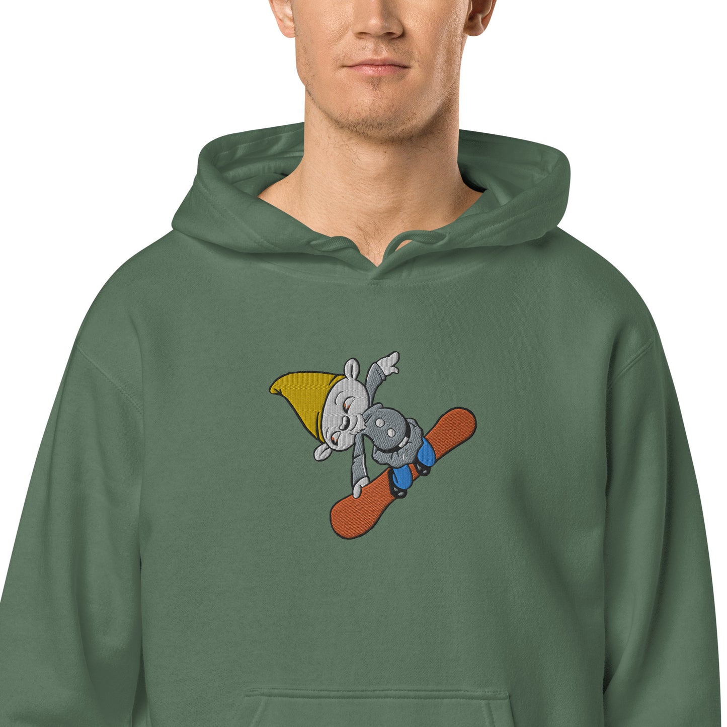 Shreddie the Sgnome pigment-dyed hoodie