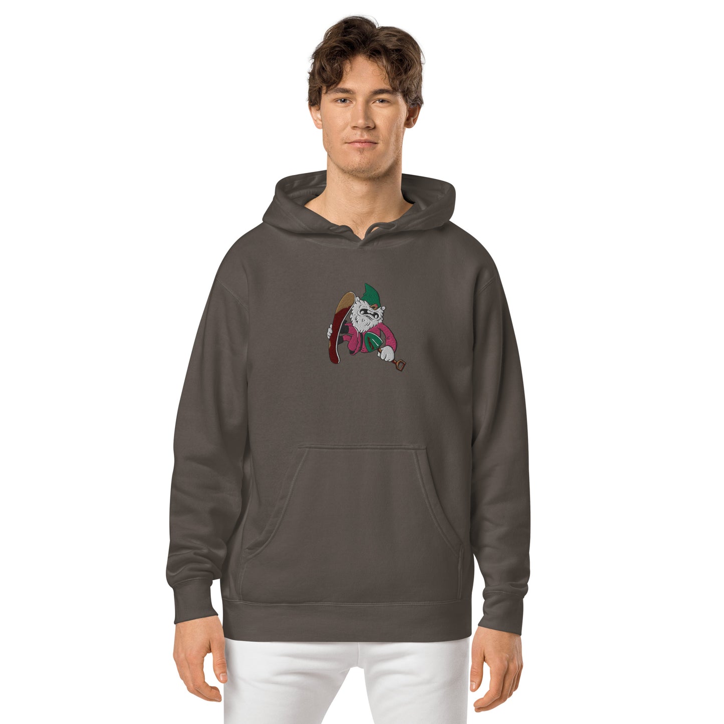 Diggz the Sgnome pigment-dyed hoodie
