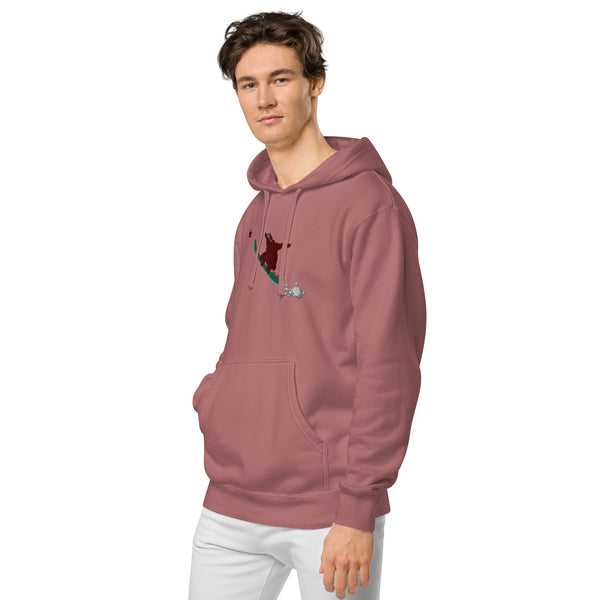 Goldy the Grizzly Send It pigment-dyed hoodie