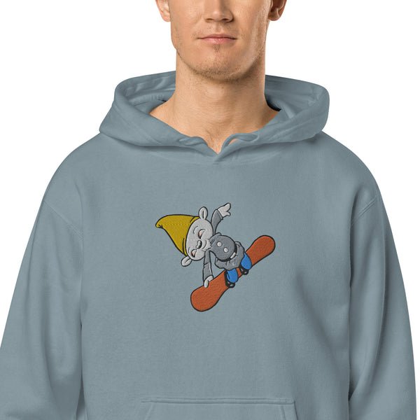 Shreddie the Sgnome pigment-dyed hoodie