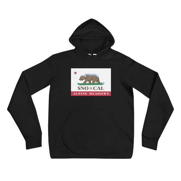 Alpine Meadows Sno*Cal flag hoodie