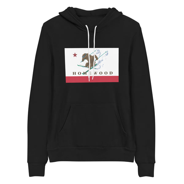 Homewood CA Flag Ski Hoodie