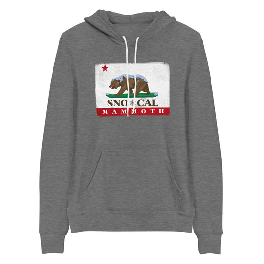 Gray Mammoth CA Flag hoodie - Sno Cal