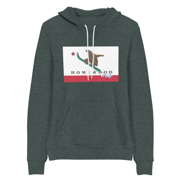 Homewood CA Flag Snowboard Hoodie